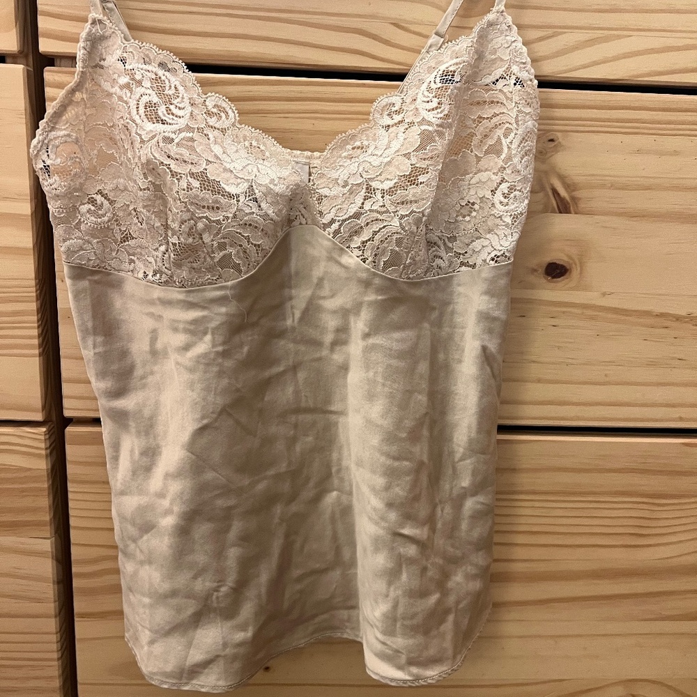 Silk and lace camisole